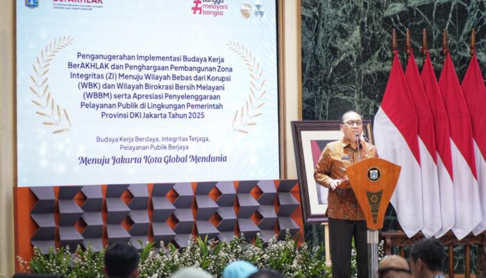 Pelayanan Warga DKI Jakarta Jadi Fokus Sekda Uus di Penganugerahan Ber-AKHLAK