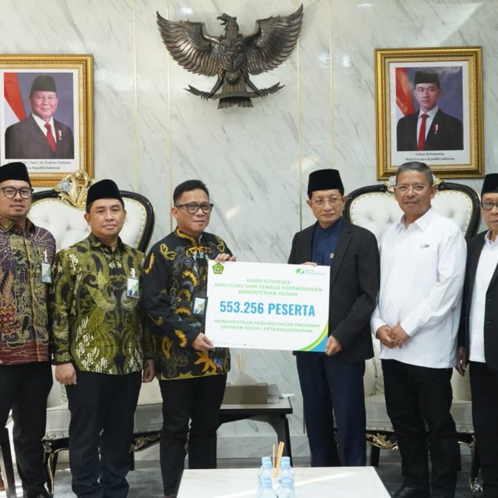 Kemenag dan BPJS Ketenagakerjaan Perkuat Perlindungan GTK Islam, Klaim Manfaat Capai Rp76,7 Miliar